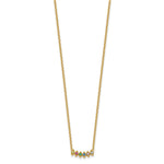 14k Synthetic 6 Birthstone Mother's Necklace view 3