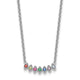 14K White Gold 7 Birthstone Mother's Necklace Mounting