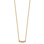 14k 7 Birthstone Mother's Necklace Mounting view 3