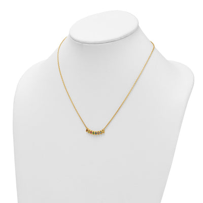 14K 8 Synthetic Birthstone Mother's Necklace