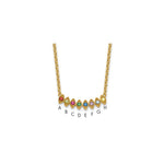 14k 8 Genuine Birthstone Mother's Necklace view 1