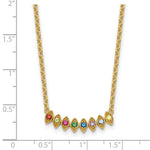 14k 8 Synthetic Birthstone Mother's Necklace view 6