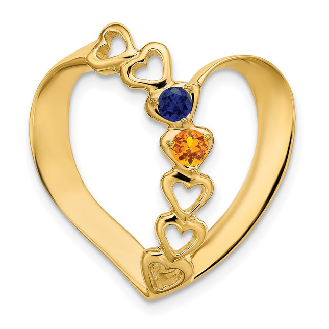 14K gold mother mounting, alternate view