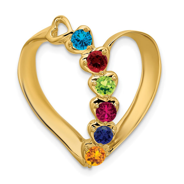 14K gold mother pendants & charm, alternate view