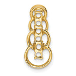 14K 6 Synthetic Stone Family Pendant, 20 x 8mm view