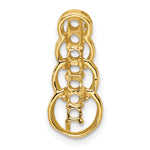 14K Yellow Gold 7 Synthetic Stone Family Pendant view