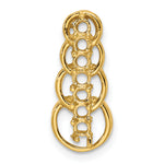 14K Yellow Gold 7 Synthetic Stone Family Pendant view