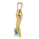 14K 1 Genuine Stone Family Pendant view