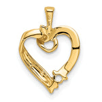 14K 1 Genuine Stone Family Pendant view
