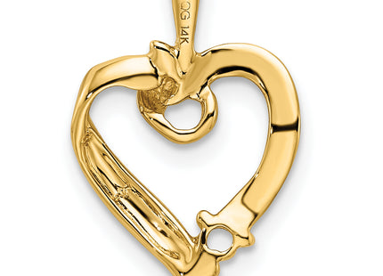 14k 1 Stone Family Pendant Mounting
