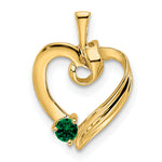 14K 1 Genuine Stone Family Pendant view