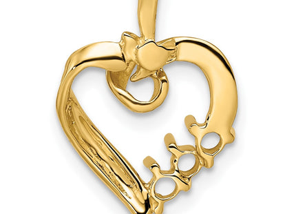 14k Yellow Gold Pendants Style XMP52 - Classique Jewelry Inc.