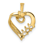 14K 3 Synthetic Stone Family Pendant, 19 x 13mm view