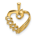 14K 4 Genuine Stone Family Pendant view