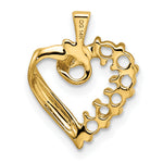 14K 6 Synthetic Stone Family Pendant, 19 x 13mm view