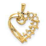 14K 7 Genuine Stone Family Pendant view