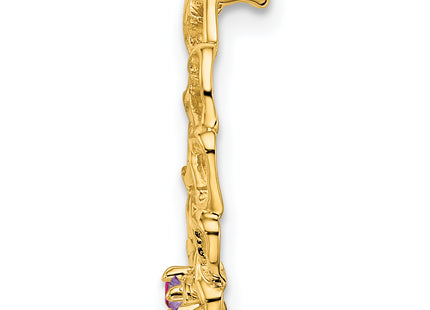 14k 3 Stone Family Pendant Mounting, 19 x 19mm