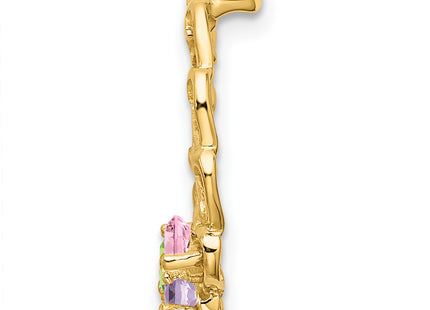 14k 4 Stone Family Pendant Mounting, 19 x 19mm