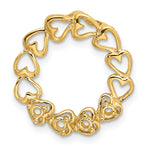 14K Yellow Gold 4 Genuine Stone Family Pendant view