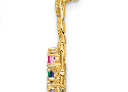 14k 6 Stone Family Pendant Mounting