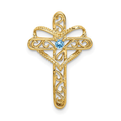 14K gold mother pendant, alternate view