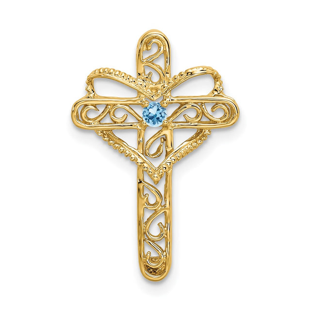 14K gold mother pendant, alternate view