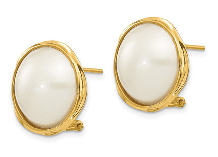 14k Yellow Gold Earrings Style XMP70 - Classique Jewelry Inc.