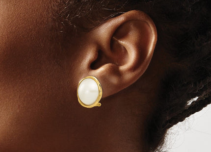 14k Yellow Gold Earrings Style XMP70 - Classique Jewelry Inc.