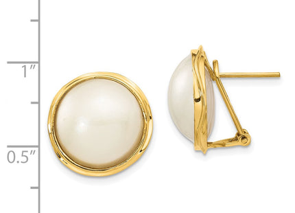 14k Yellow Gold Earrings Style XMP70 - Classique Jewelry Inc.