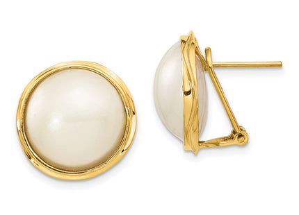 14k Yellow Gold Earrings Style XMP70 - Classique Jewelry Inc.