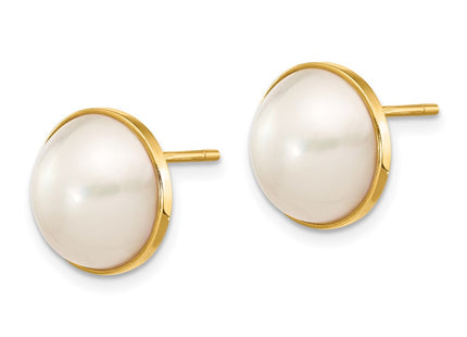 14k Yellow Gold Earrings Style XMP96 - Classique Jewelry Inc.