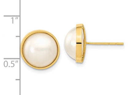 14k Yellow Gold Earrings Style XMP96 - Classique Jewelry Inc.