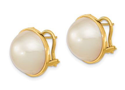 14k Yellow Gold Earrings Style XMP98 - Classique Jewelry Inc.