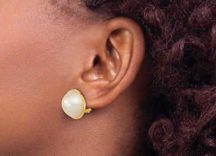 14k Yellow Gold Earrings Style XMP98 - Classique Jewelry Inc.