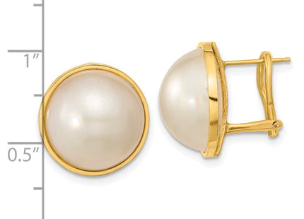 14k Yellow Gold Earrings Style XMP98 - Classique Jewelry Inc.