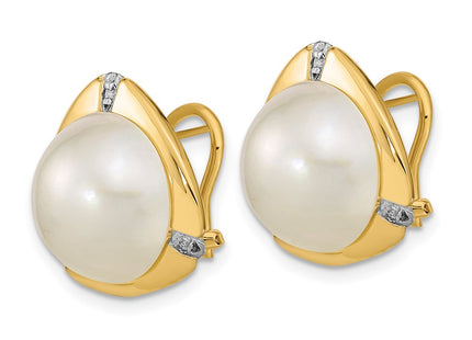 14k Yellow Gold Earrings Style XMP99 - Classique Jewelry Inc.