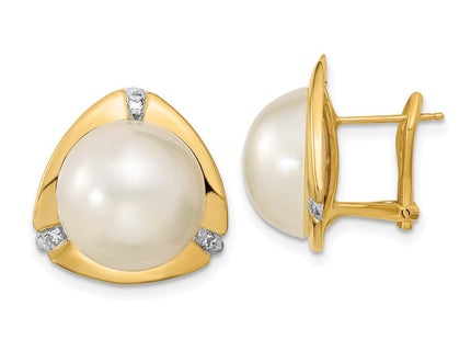 14k Yellow Gold Earrings Style XMP99 - Classique Jewelry Inc.