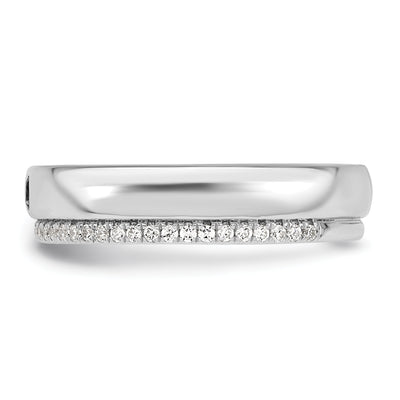 14K WG 1 Birthstone and Diamond Mother's Ring Semi-mount