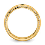 14K 1 Birthstone and Diamond Mother's Ring Semi-mount view