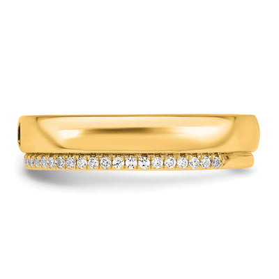 14K 1 Birthstone and Diamond Mother's Ring Semi-mount