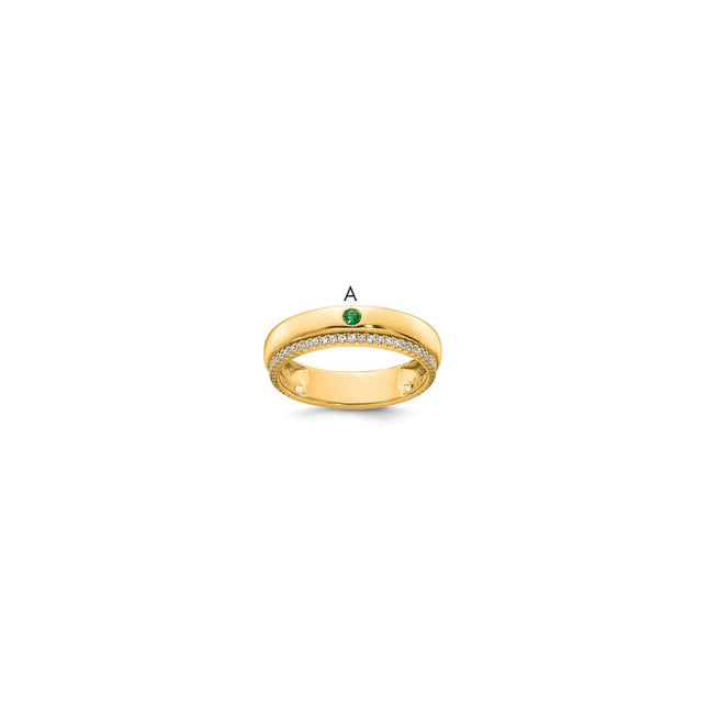 14k Yellow Gold Rings Style XMR103 - Classique Jewelry Inc.