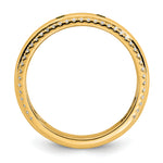 14K 2 Birthstone and Diamond Mother's Ring Semi-mount view