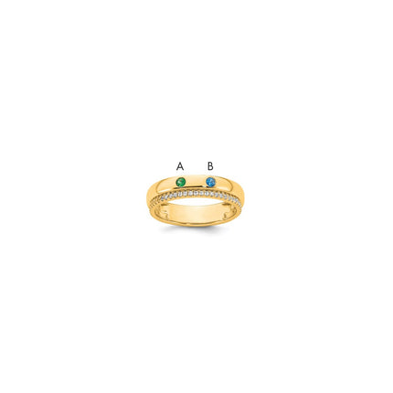 14k Yellow Gold Rings Style XMR103 - Classique Jewelry Inc.