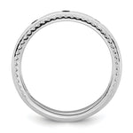 14K WG 3 Birthstone and Diamond Mother's Ring Semi-mount view