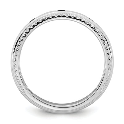 14K WG 3 Birthstone and Diamond Mother's Ring Semi-mount