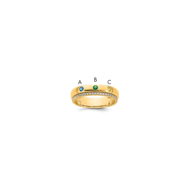 14k Yellow Gold Rings Style XMR103 - Classique Jewelry Inc.