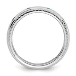 14K WG 4 Birthstone and Diamond Mother's Ring Semi-mount view