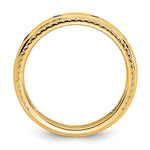 14K 4 Birthstone and Diamond Mother's Ring Semi-mount view