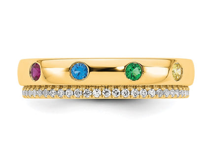 14k Yellow Gold Rings Style XMR103 - Classique Jewelry Inc.