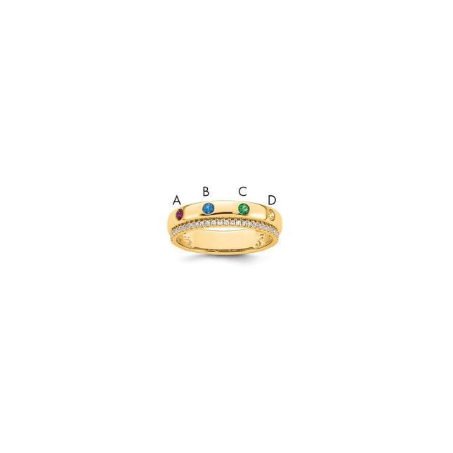 14k Yellow Gold Rings Style XMR103 - Classique Jewelry Inc.